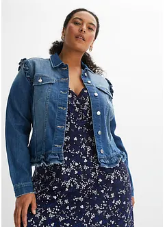 Veste en jean à volants, bonprix