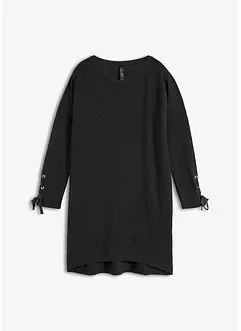 Robe sweat avec laçages, bonprix