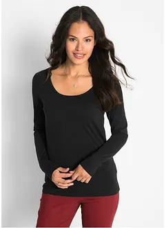T-shirt manches longues près du corps, bonprix