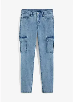 Jean cargo Straight délavé, bonprix