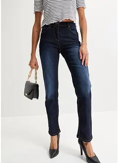 Jean droit taille mi-haute, extensible, bonprix