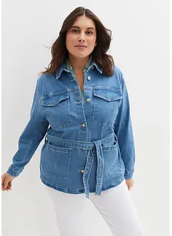 Veste en jean cargo avec ceinture, bonprix