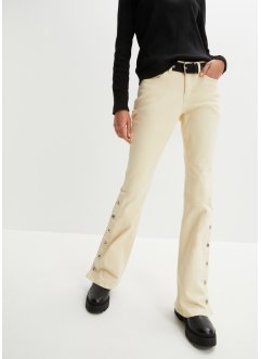 Pantalon en twill avec ceinture et jambes boutonnées, RAINBOW