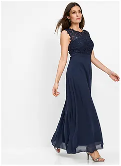 Robe longue avec dentelle, bonprix