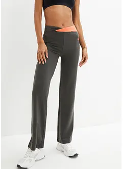 Lot de 2 pantalons de sport, bootcut, bonprix