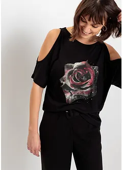T-shirt épaules dénudées en viscose, bonprix