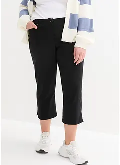 Pantalon 7/8 fendu en bengaline avec taille confortable, bonprix