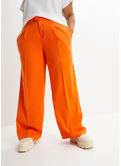 Pantalon large à pinces en polyester recyclé, bonprix