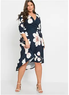 Robe courte-longue en jersey avec ceinture à nouer, bonprix