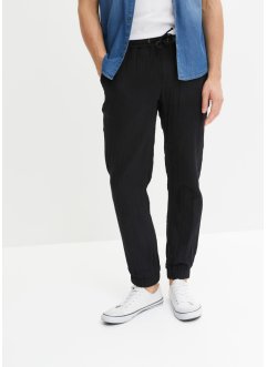 Pantalon taille élastiquée Regular Fit en gaze de coton, Tapered, RAINBOW