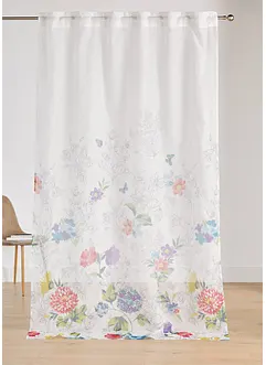 Lot de 2 voilages avec fleurs, bonprix