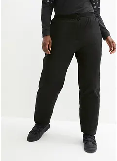 Pantalon thermique avec doublure polaire et taille élastiquée, imperméable, bonprix