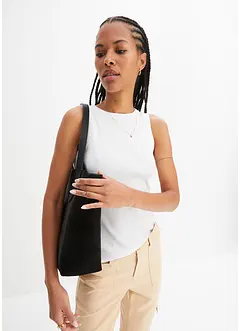 Débardeur côtelé 100% coton, bonprix