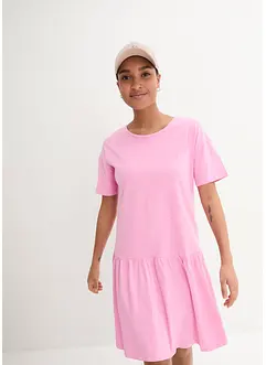 Robe courte à volant en jersey de coton, bonprix