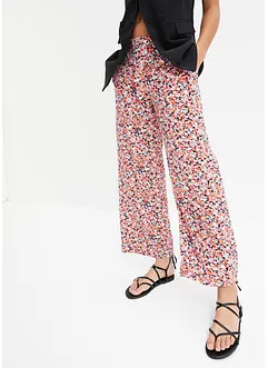 Pantalon palazzo taille élastique, bonprix