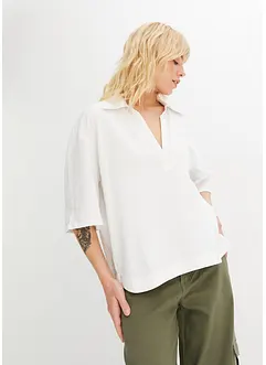 Blouse à col polo, bonprix