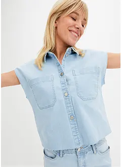 Blouse en jean boxy, bonprix