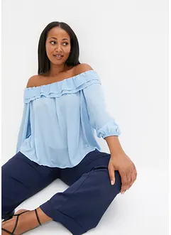 Blouse Carmen en polyester, bonprix