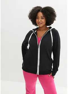 Veste sweat extensible en coton, bonprix