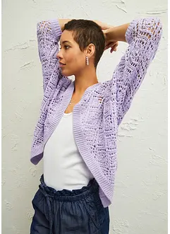 Gilet en maille ajourée, bonprix