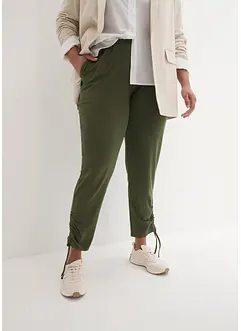 Pantalon en jersey à base froncée, bonprix