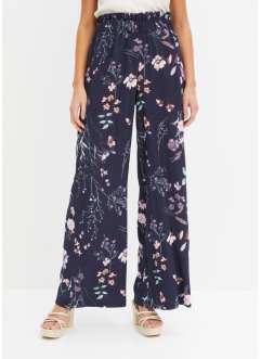Pantalon plissé avec imprimé floral, RAINBOW