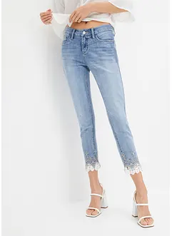 Jean skinny à dentelle, bonprix