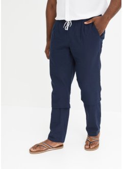 Pantalon taille élastiquée Regular Fit en lin majoritaire, Straight, bpc bonprix collection