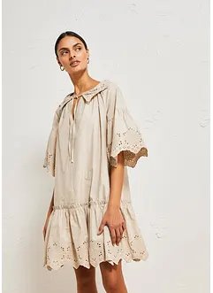 Robe à broderies anglaises, bonprix