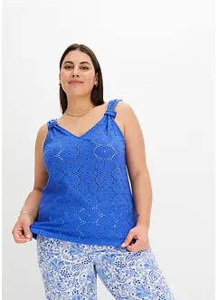 Top à broderies anglaises, bonprix