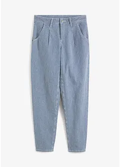 Jean barrel, taille mi-haute, rayé, bonprix