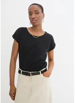 T-shirt coton et soie, bonprix