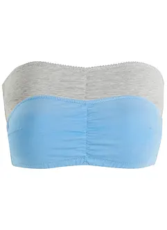 Lot de 2 soutiens-gorge bandeau jusqu'au bonnet B, bonprix