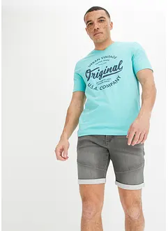 T-shirt col V, 100% coton, bonprix