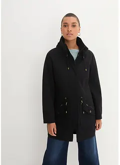 Parka courte en coton à col montant, cintrée, bonprix