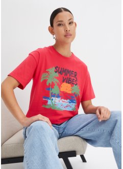 T-shirt avec imprimé en coton, RAINBOW