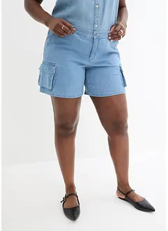 Short cargo en jean, taille normale, John Baner JEANSWEAR