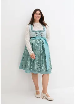 Dirndl avec tablier à paillettes (ens. 2 pces), bonprix