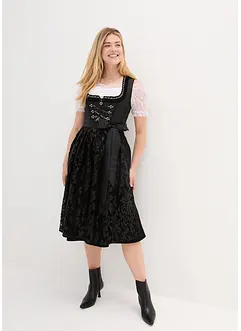 Dirndl avec tablier à paillettes (ens. 2 pces), bonprix