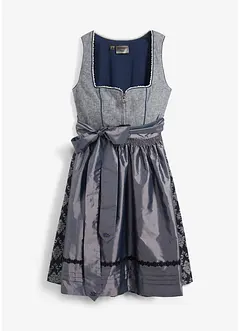 Dirndl avec jacquard et tablier (ens. 2 pces), bonprix