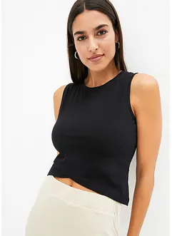 Crop top en coton stretch, bonprix