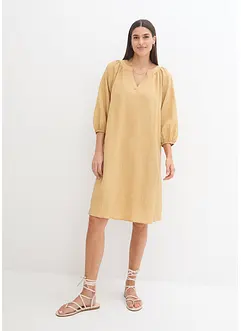 Robe-tunique en tissu texturé, longueur genou, bonprix