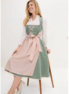 Dirndl longueur midi avec tablier (ens. 2 pces.), bonprix