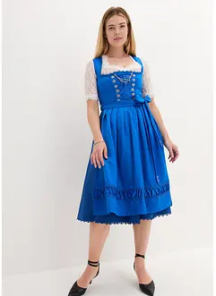 Dirndl à tablier en satin brodé (ens. 2 pces), bonprix