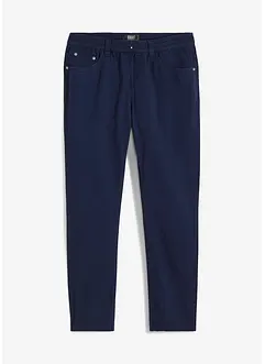 Pantalon droit taillé élastiquée 100% coton, Regular, bonprix