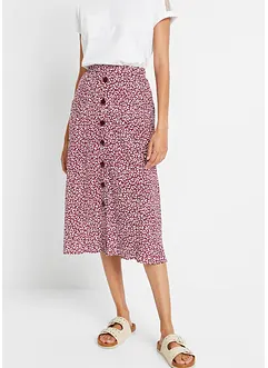 Jupe midi en viscose avec poches, bonprix