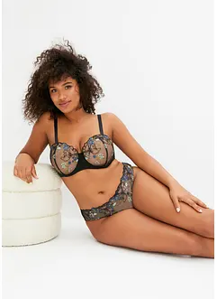 Soutien-gorge balconnet à armatures orné de broderies, bonprix