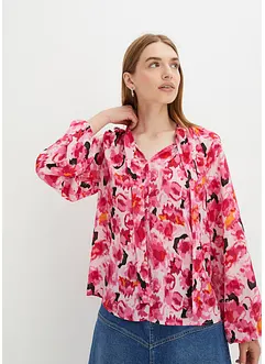 Blouse en mousseline avec lavallière, bonprix