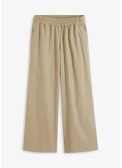 Pantalon palazzo aspect laine, bonprix