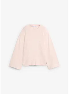 Pull boxy en maille côtelée, bonprix